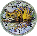 Cheshire Cat clock , 3 SIZES $36.00 to $52.00 